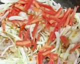 A picture of step 3 of Peri Peri Mayo Vegetable Wrap.