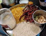 A picture of step 2 of #cook pad india#Curry leaves rice go with cucumber raitha.