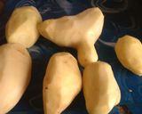Foto del paso 1 de la receta: Bombas de papa con jamón y queso