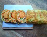 Foto langkah ke 4 dari resep Telur gulung sosis sayur.
