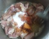 A picture of step 1 of Chicken nihari.