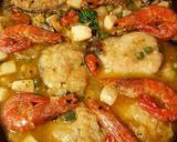 Foto del paso 6 de la receta Cazuela de merluza y gambones