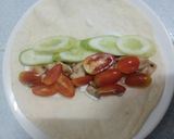 รูปขั้นตอนการทำที่ 4 ของ Chicken wrap ตอติญ่าไก่