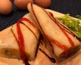 A picture of step 13 of Traditional Taiwanese Egg Pancake (Dan Bing).