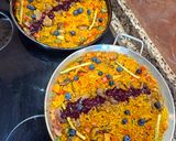 A picture of step 12 of Duck Breast Paella with Cranberries.