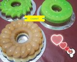 Foto langkah ke 8 dari resep Puding Lumut Coklat Pandan.