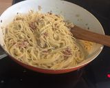 Spagetti carbonara recept fázis 4 fotója