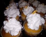 A picture of step 4 of Passion cupcakes with fresh cream frosting#Flourrecipe.
