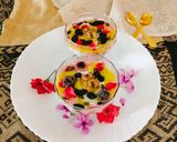 A picture of step 6 of Mango mousse 😋😋.