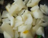 A picture of step 2 of Babugoshas khatti meethi sabji.
