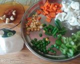 A picture of step 2 of Navratan korma Restaurant style.
