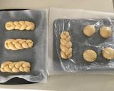 A picture of step 14 of Spring onion & cheese braided bread and Nutella bread.