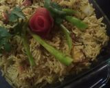 A picture of step 6 of Vegetables dum biryani.