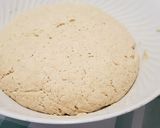 A picture of step 2 of Grissini made with water.