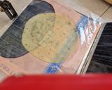 A picture of step 6 of Sarevda papdi.