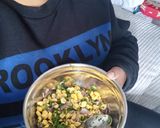 A picture of step 1 of Raw chickpeas salad.