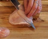 A picture of step 2 of Chicken Teriyaki Onigirazu.