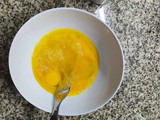 Omelette con jamón y queso fácil