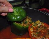 A picture of step 9 of Persian Stuffed bell peppers.