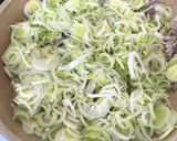 A picture of step 1 of Leek and Chicken Pie.