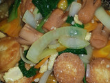 1. Tumis Egg Tofu, Wortel, Pakcoy anti ribet