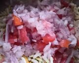 A picture of step 1 of Spicy Bhel party.