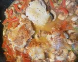 Foto del paso 5 de la receta: Filete de pescado con champiñones, papa cocida y brócoli