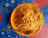 A picture of step 7 of Traditional egg veg beans and rice.