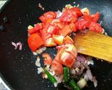A picture of step 2 of Tamatar dhaniya wala masoor dal tarka.
