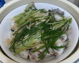 Hình bước làm 7 của món Dồi trường hấp dầu mè - phủ hành gừng [Eat Clean - Lose weight]