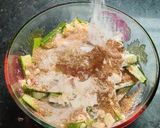 A picture of step 5 of Besani bhindi fry.