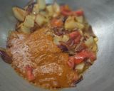 A picture of step 4 of Komola Ghugni (Orange Ghugni).