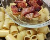 A picture of step 5 of Carbonara with Pecorino Crisp.