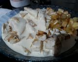 Foto del paso 3 de la receta: Pollo a la crema  con papas
