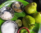 A picture of step 1 of Babugosha mint juice.