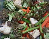 Foto del paso 4 de la receta: 🐓🍗Pollo entero relleno al horno con vegetales🥦🥕🥔