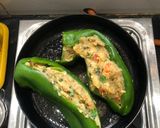A picture of step 4 of Stuffed Chilli.