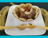 A picture of step 7 of Banana Halwa.