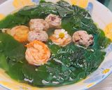 Hình bước làm 3 của món Canh rau ngót nấu tôm mọc