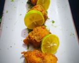 A picture of step 8 of Nimbu lahori fish fry.