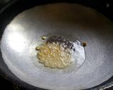 A picture of step 1 of Vankaya vepudu (brinjal stir fry).