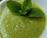 Une image de l'étape 5 de 🌱 Gaspacho de courgette à la menthe.