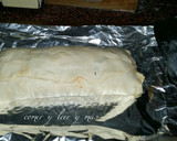 Foto del paso 9 de la receta: Hogaza de pan rellena de beicon, tres quesos y setas