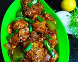 A picture of step 5 of Chilli Chicken.