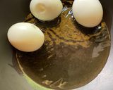 A picture of step 2 of Kai Leuk Kuey or Son-in-Law Eggs.