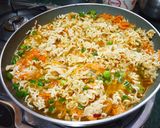 A picture of step 1 of Maggi Omelette.