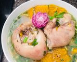Hình bước làm 4 của món Canh bí đỏ hầm giò heo