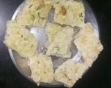 A picture of step 6 of Coconut burfi using milk powder.