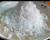 A picture of step 2 of Coconut Burfi / Kobbari Mitai.
