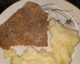 Foto del paso 6 de la receta: Milanesa al horno con puré y queso mantecoso